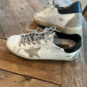 Golden Goose Women’s SUPER STAR leather &  suede low top sneakers